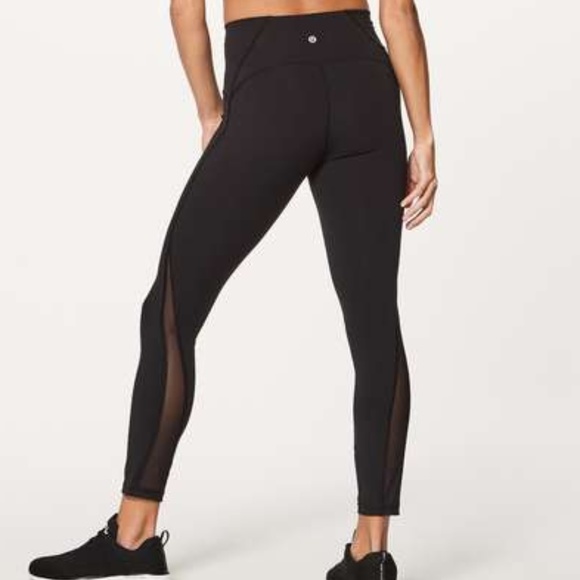 lululemon athletica Pants - Lululemon Train Times 7/8 Pant 25" BLACK Sz 4